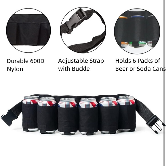 Beer Can Holster Belt 2 - Picture 2 of 5